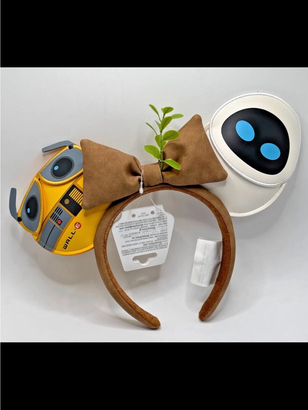 WALL-E and EVE Character Headband with Brown Bow